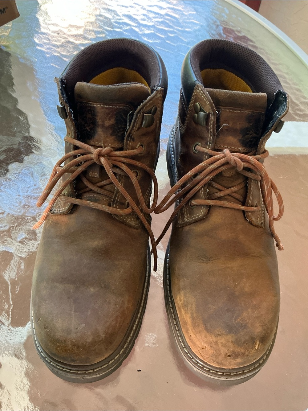 Caterpillar Men’s Steel Toe  Work Boot Size 9 W